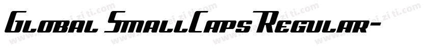 Global SmallCaps Regular字体转换